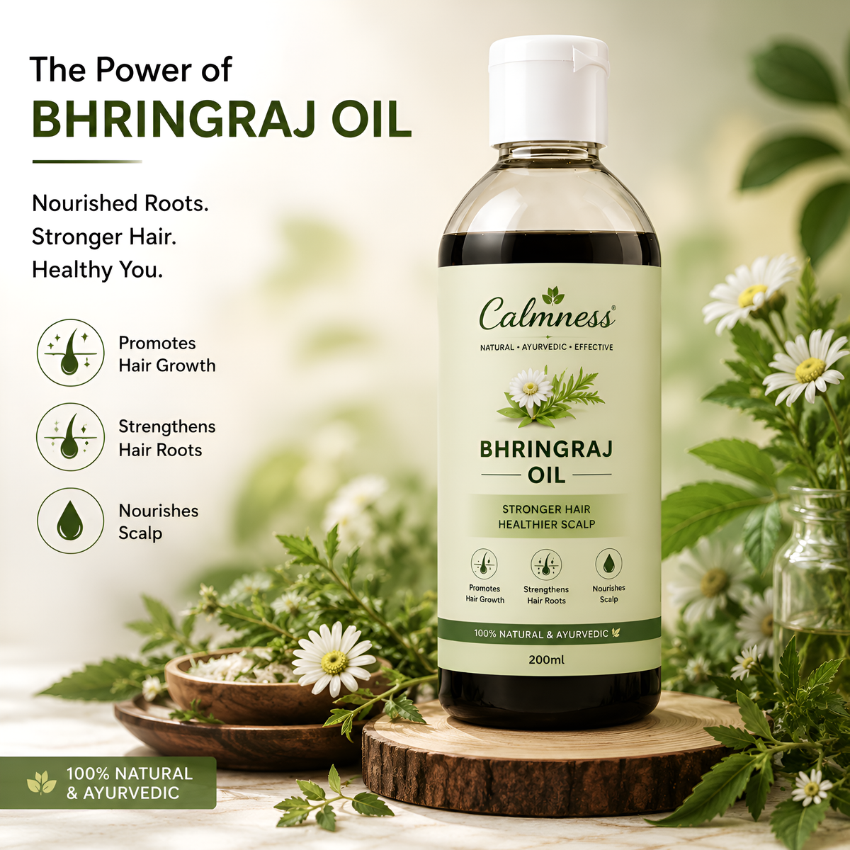 Calmness Herbal Bhringraj Hair Oil 200ml