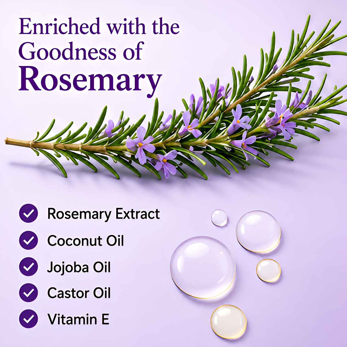 Calmness Herbal Rosemary Hair Oil 200ml