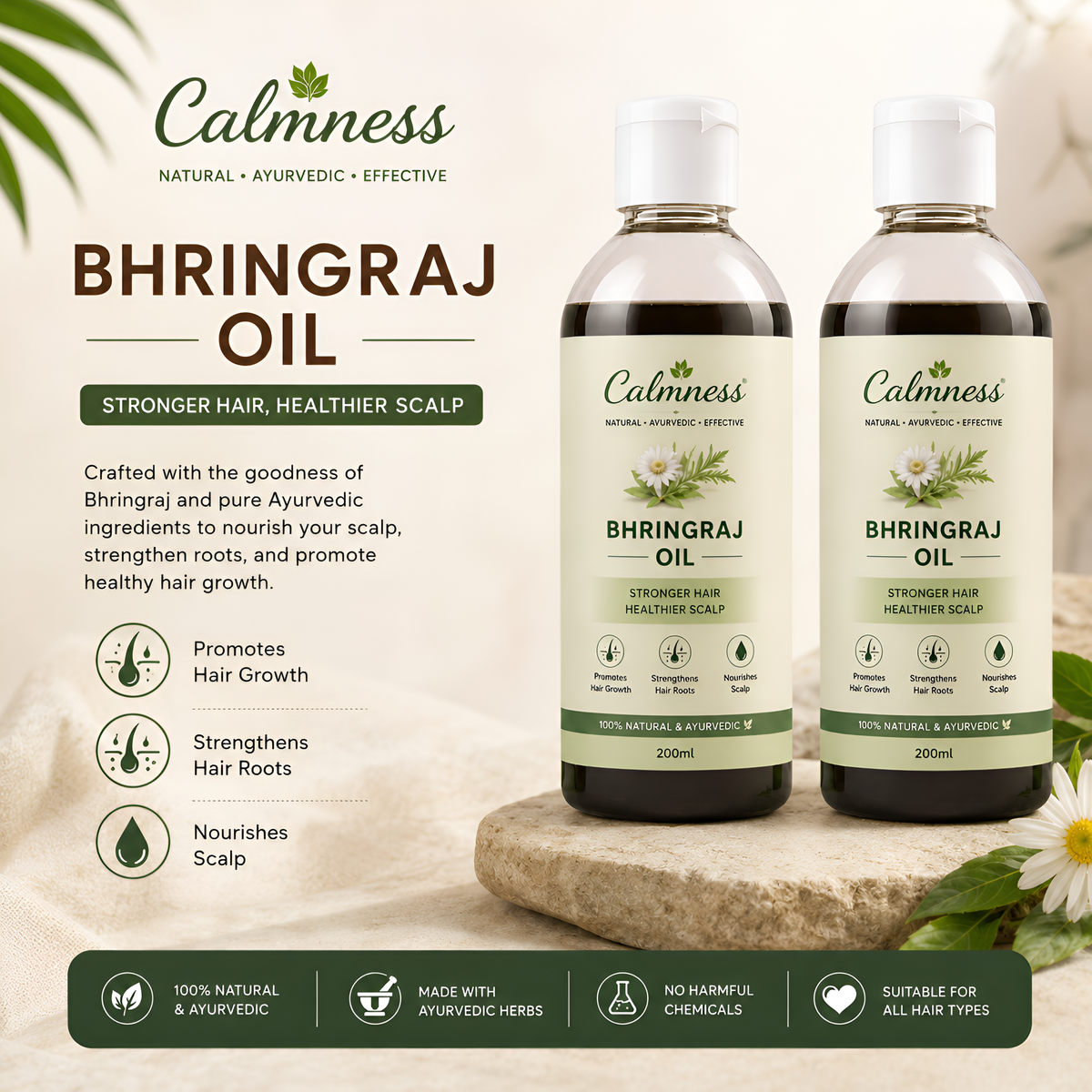 Calmness Herbal Bhringraj Hair Oil 400ml